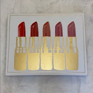 gold lipstick wall art